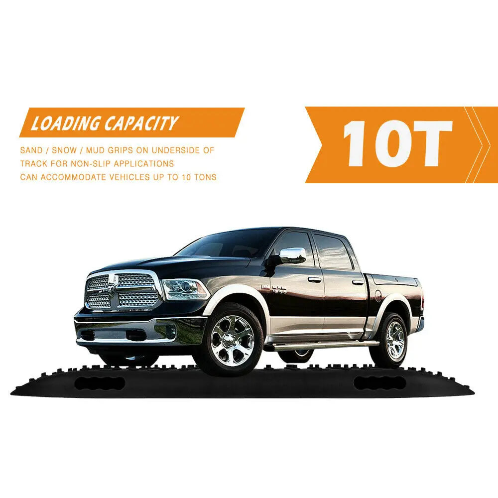 X-BULL Recovery Tracks Sand Track Mud Snow 2 pairs Gen 2.0 Accessory 4WD 4X4 - Black Deals499