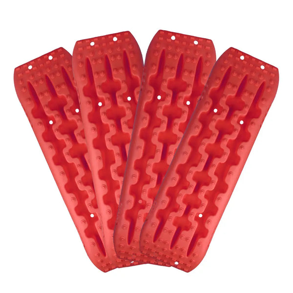 X-BULL Recovery tracks 10T Sand Mud Snow 2 pairs Offroad 4WD 4x4 2pc 91cm Gen 2.0 - red Deals499