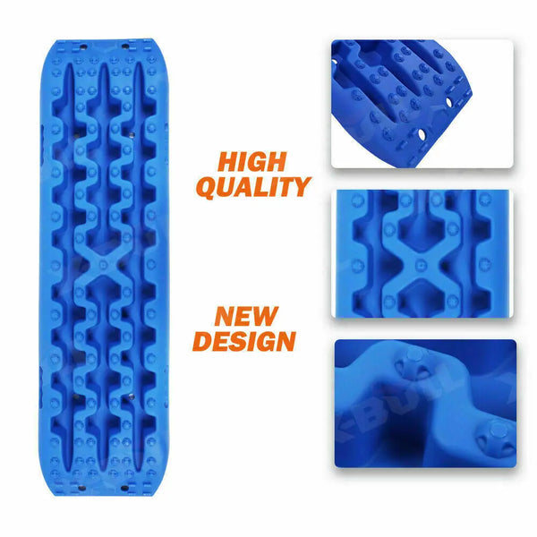 X-BULL Recovery tracks Mud Snow / Sand tracks / Grass 4X4 Caravan 2pcs 4WD Gen 3.0 - Blue Deals499