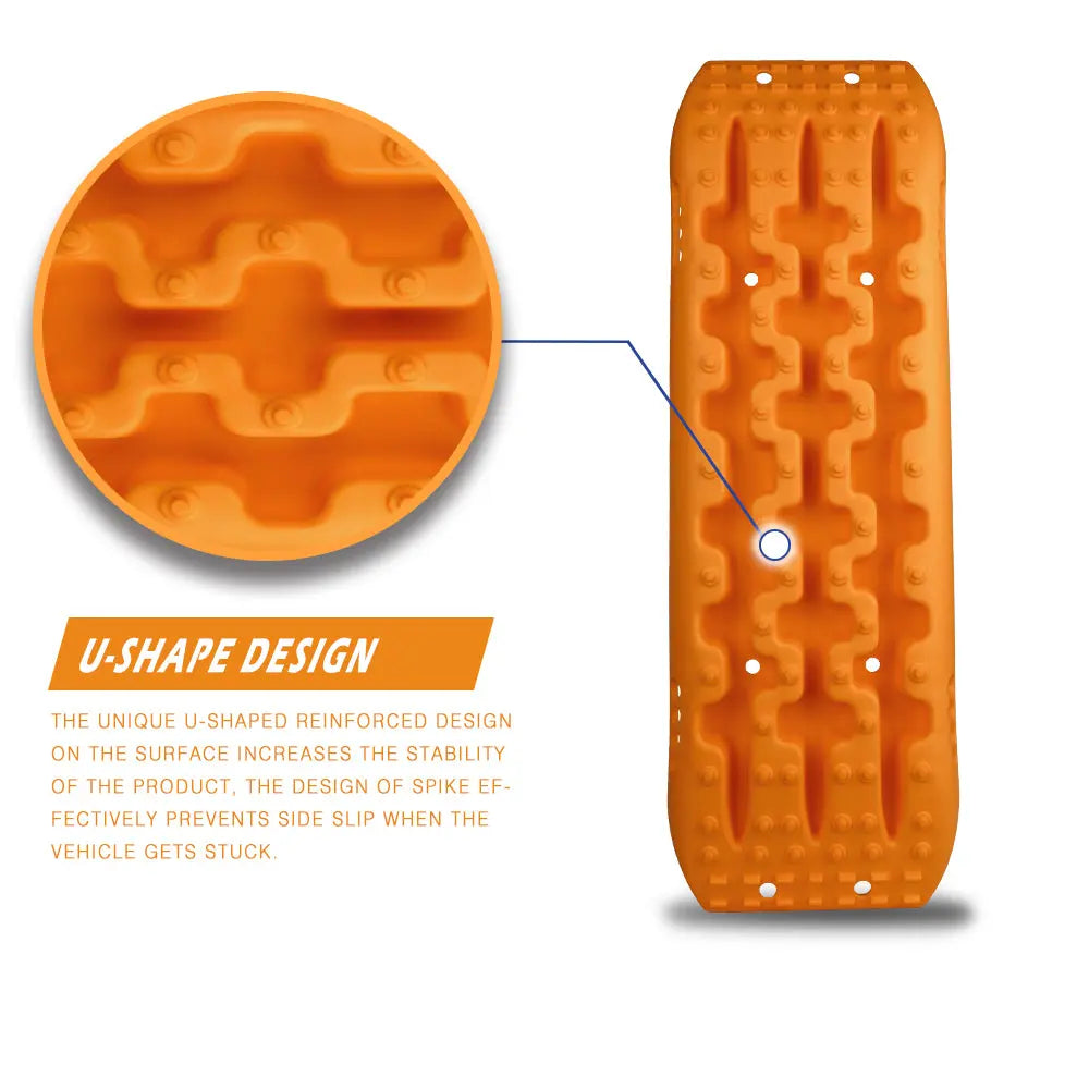 X-BULL Recovery tracks Sand Trucks Offroad With 4PCS Mounting Pins 4WDGen 2.0- Orange Deals499