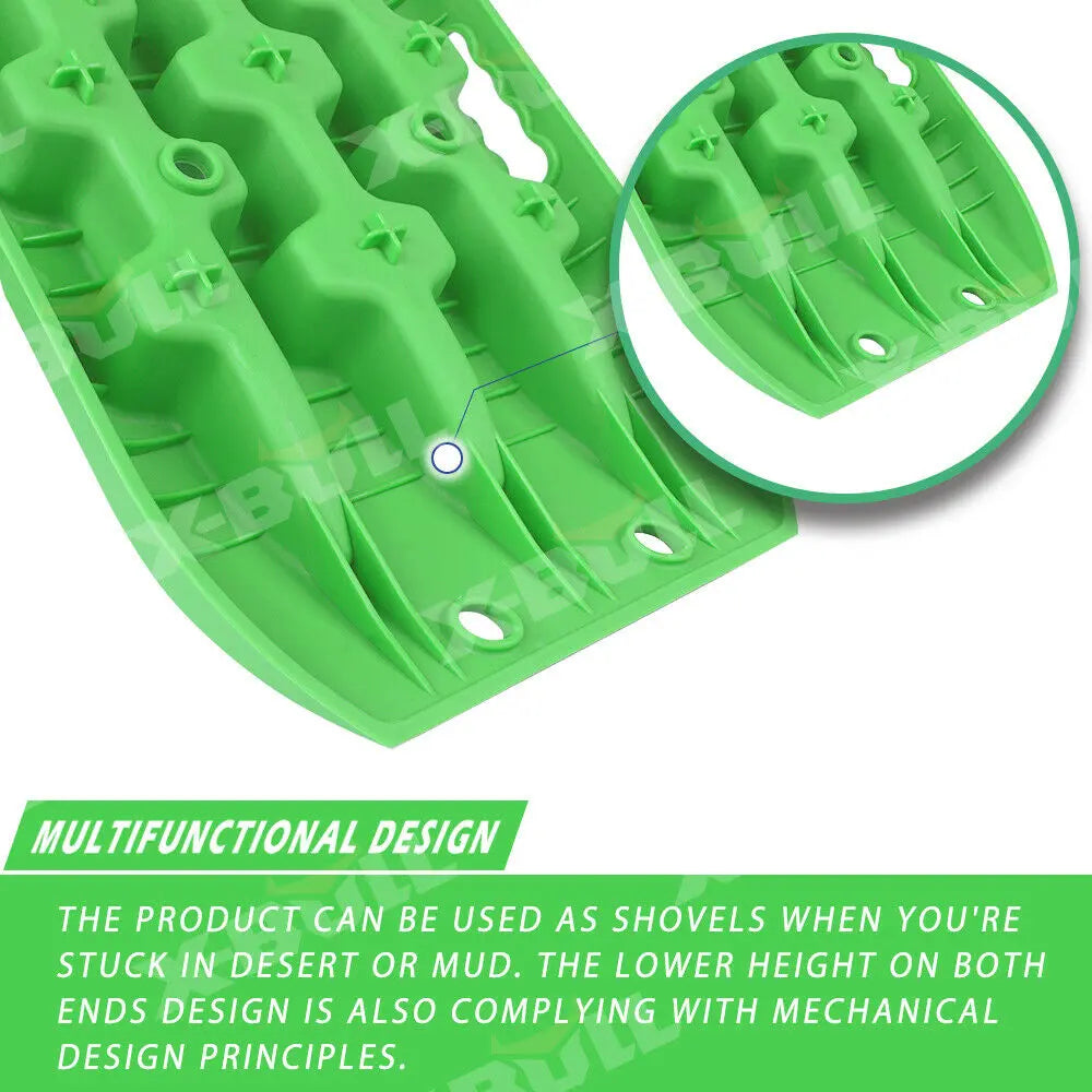 X-BULL Recovery tracks Sand tracks 2 Pairs Sand / Snow / Mud 10T 4WD Gen 3.0 - Green Deals499