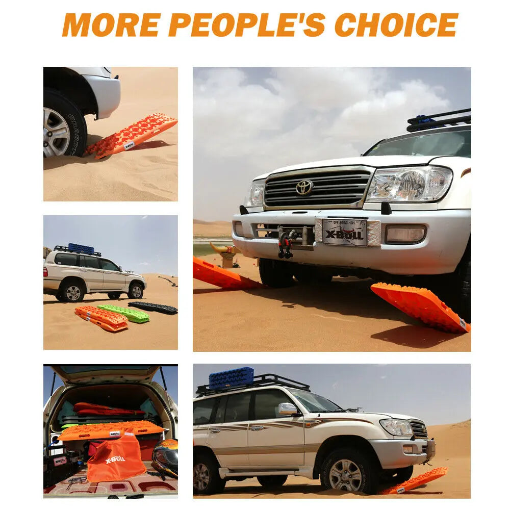 X-BULL Recovery tracks Sand tracks 2 pairs Sand / Snow / Mud 10T 4WD Gen 2.0 - blue Deals499