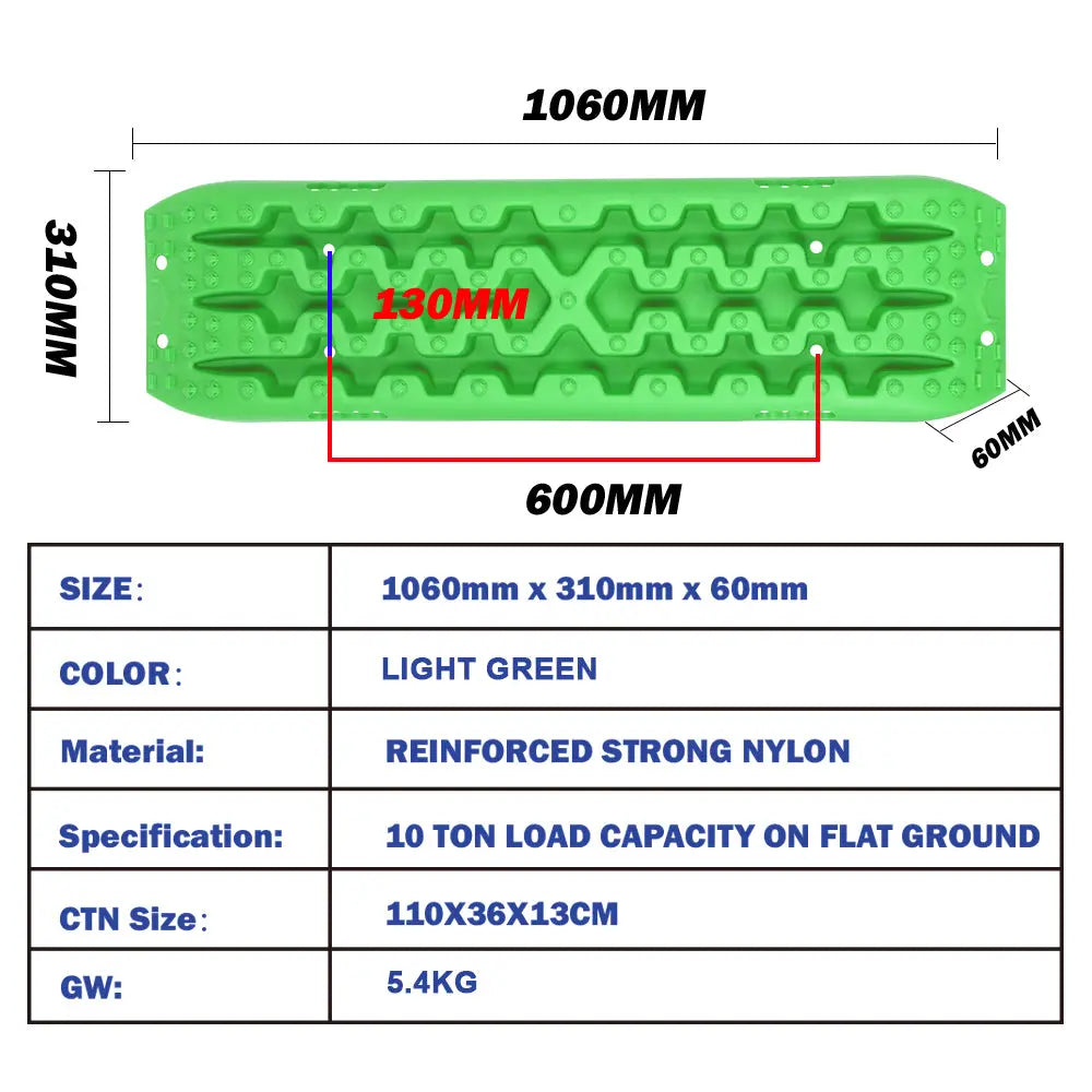 X-BULL Recovery tracks Sand tracks KIT Carry bag mounting pin Sand/Snow/Mud 10T 4WD-GREEN Gen3.0 Deals499