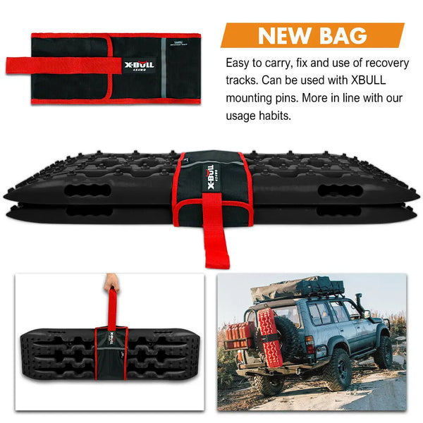 X-BULL Recovery tracks kit Boards 4WD strap mounting 4x4 Sand Snow Car qrange GEN3.0 6pcs OLIVE Deals499