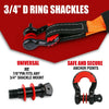 X-BULL Winch Recovery Kit Recovery tracks /Snatch Strap Off Road 4WD orange Deals499