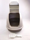 XL Portable Hooded Cat Toilet Litter Box Tray House w Charcoal Filter and Scoop Brown Deals499