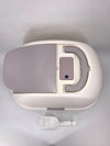 XL Portable Hooded Cat Toilet Litter Box Tray House w Charcoal Filter and Scoop White Deals499