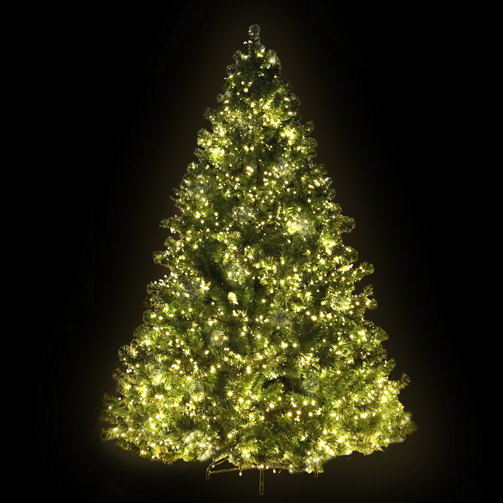 Jingle Jollys Christmas Tree 2.1M Xmas Tree with 3000 LED Lights Warm White Deals499