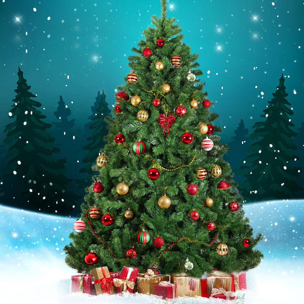 Jingle Jollys 2.4M 8FT Christmas Tree Xmas Decoration Home Decor 1500 Tips Green Deals499