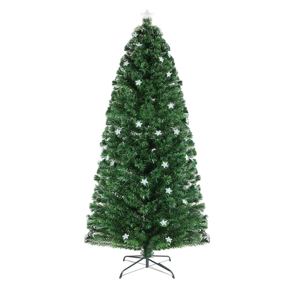 Jingle Jollys 1.8M 6FT LED Christmas Tree Xmas Optic Fiber Multi Colour Lights Deals499