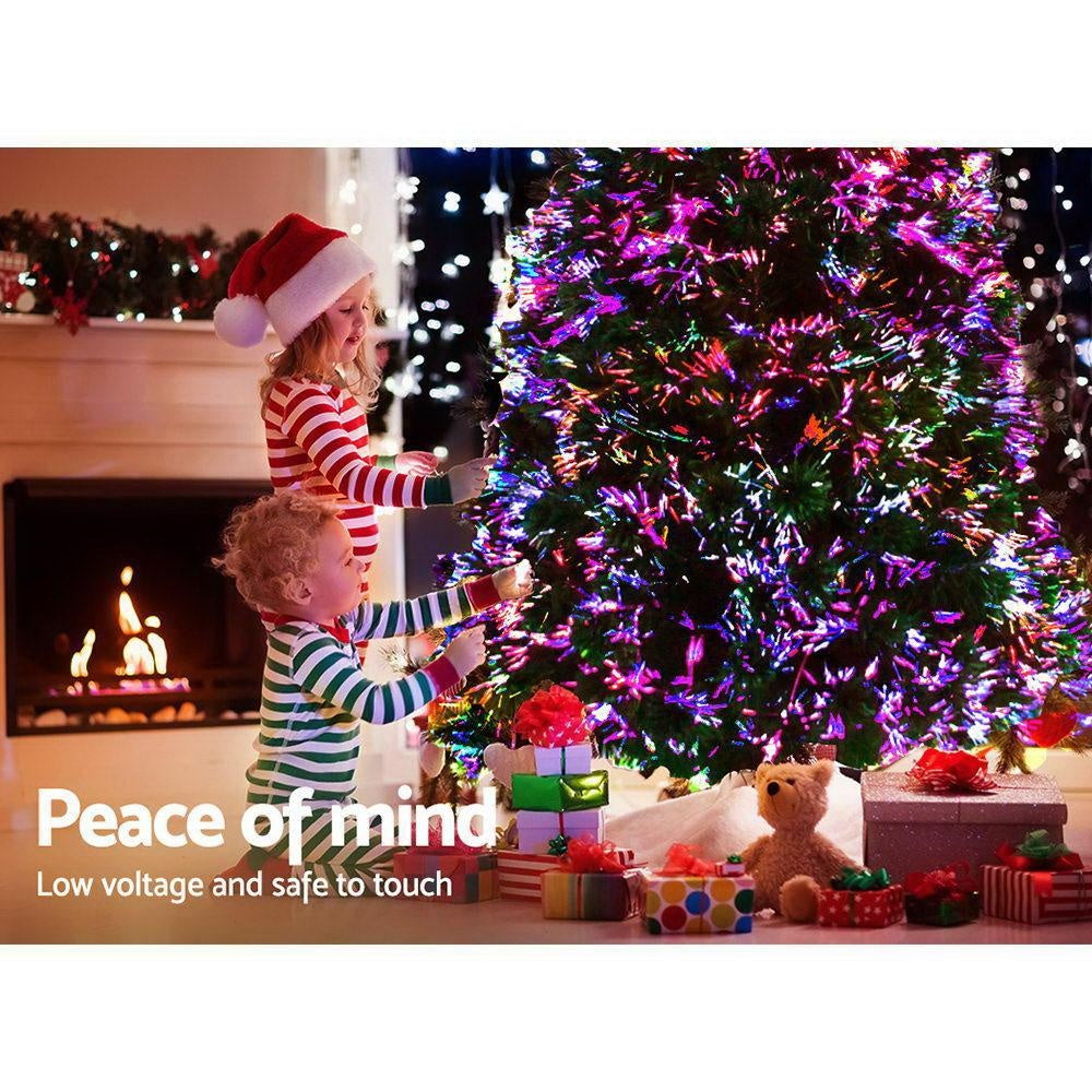Jingle Jollys 1.8M 6FT LED Christmas Tree Optic Fiber Xmas Multi Colour Lights Deals499