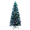 Jingle Jollys Christmas Tree 2.1M 7FT LED Xmas Multi Colour Lights Optic Fibre Deals499