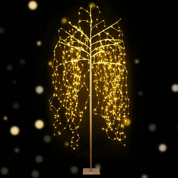Jingle Jollys Christmas Tree 2.1M 600 LED Trees With Lights Warm White Deals499