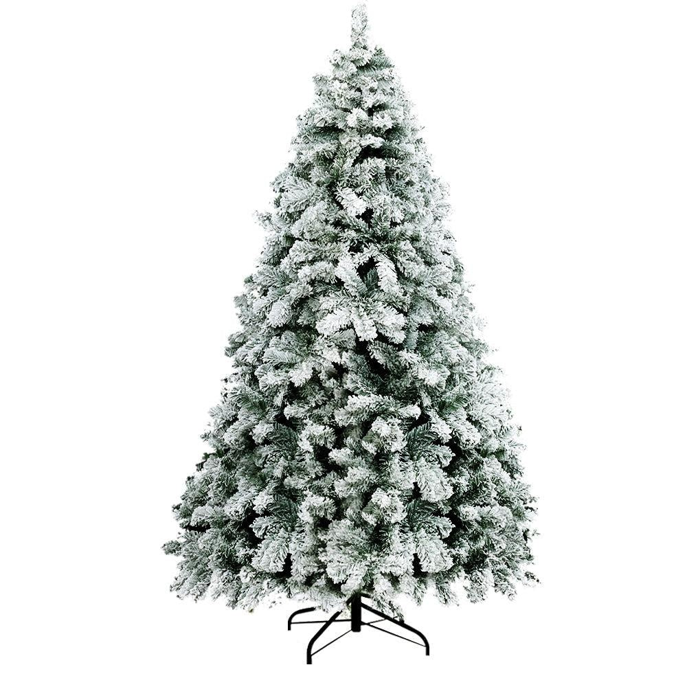 Jingle Jollys Snowy Christmas Tree 2.4M 8FT Xmas Decorations 859 Tips Deals499