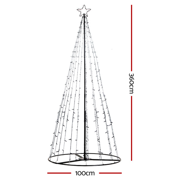Jingle Jollys Christmas Tree 3.6M 400 LED Christmas Xmas Trees With Lights Deals499