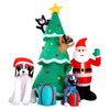 Jingle Jollys 3M Inflatable Christmas Tree Santa Lights Outdoor Decorations Deals499