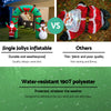 Jingle Jollys 2.8M Christmas Inflatable Giant Arch Way Santa Snowman Light Decor Deals499