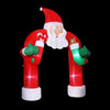 Jingle Jollys Christmas Inflatable Santa Archway 2.3M Outdoor Decorations Lights Deals499