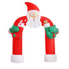 Jingle Jollys Christmas Inflatable Santa Archway 2.3M Outdoor Decorations Lights Deals499