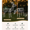 Jingle Jollys Christmas Motif Lights LED Rope Reindeer Waterproof Solar Powered Deals499
