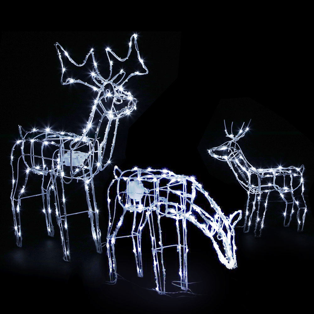 Jingle Jollys Christmas Motif Lights LED Rope Reindeer Waterproof Outdoor Deals499