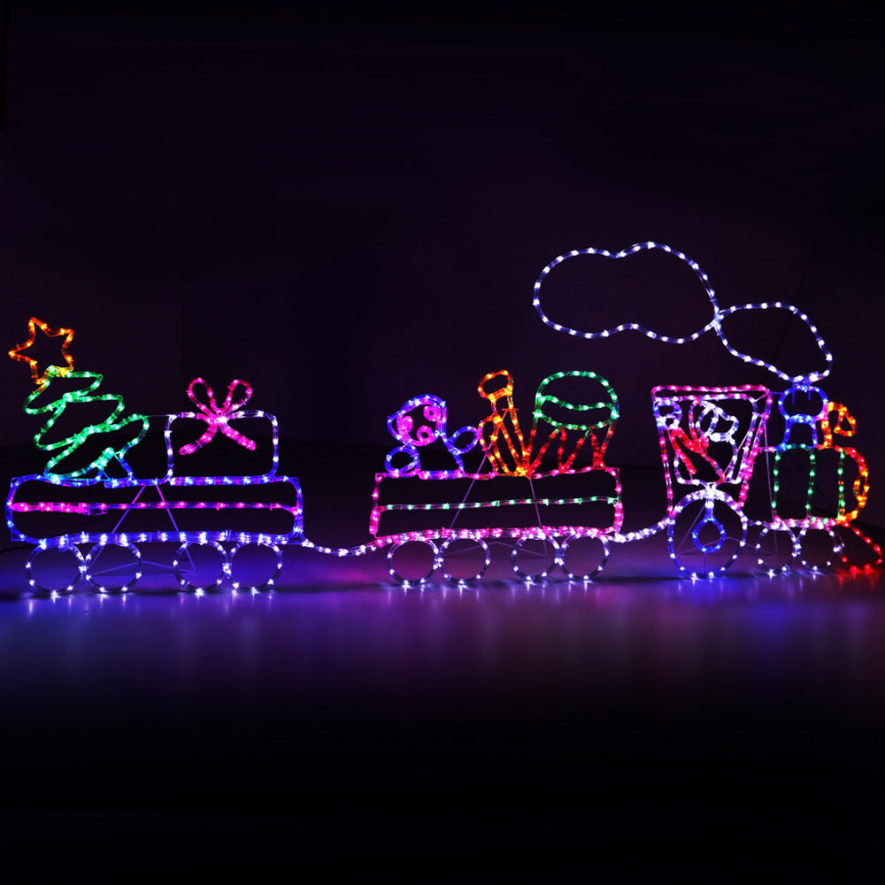 Jingle Jollys Christmas Lights Motif LED Rope Light Train Xmas Decor Deals499