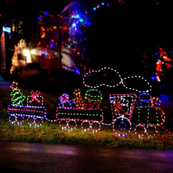 Jingle Jollys Christmas Lights Motif LED Rope Light Train Xmas Decor Deals499