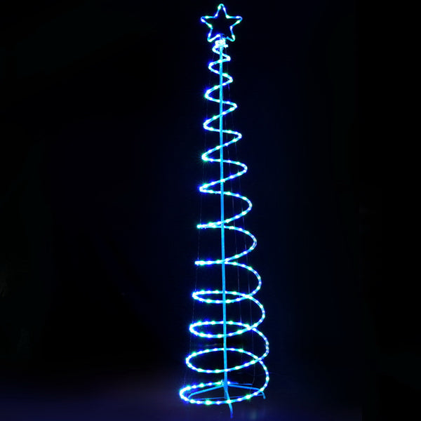 Jingle Jollys 2.4M LED Christmas Tree Motif Lights Outdoor Colourful 8 Modes Deals499