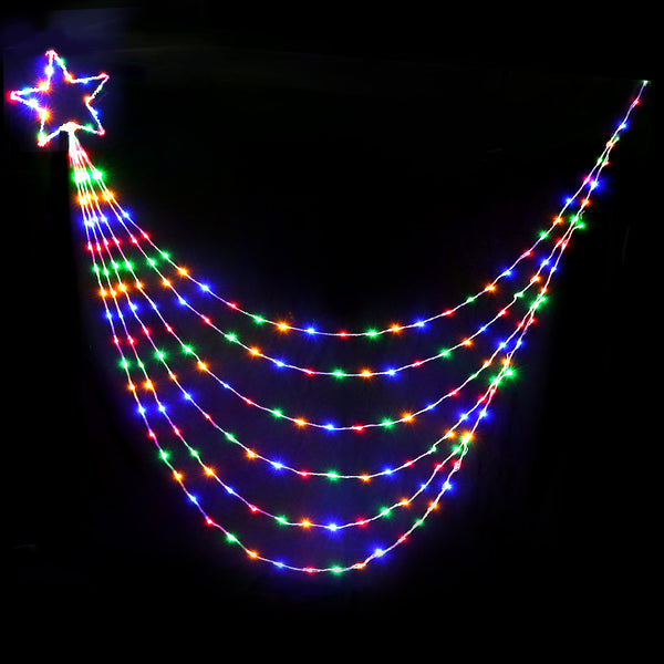 Jingle Jollys 3M Christmas Curtain Fairy Lights String 480 LED Party Wedding Deals499