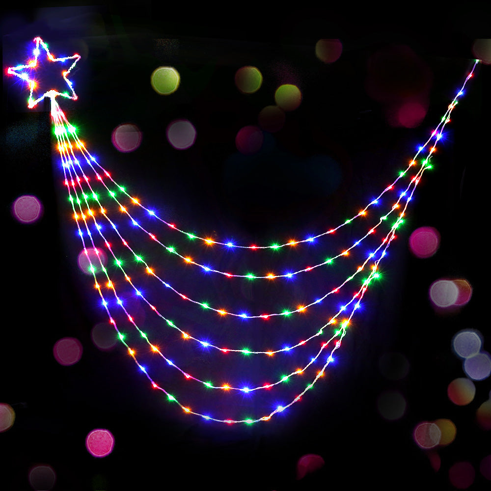 Jingle Jollys 3M Christmas Curtain Fairy Lights String 480 LED Party Wedding Deals499