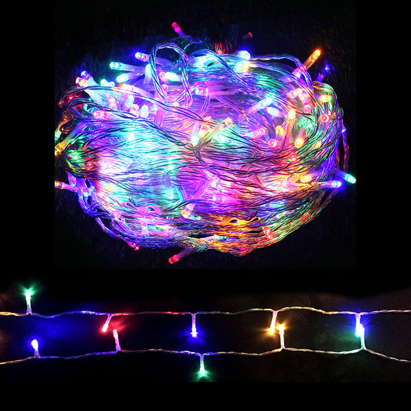 Jingle Jollys 50M Christmas String Lights 500LED Multi Colour Deals499