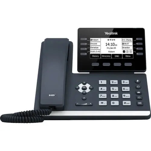 YEALINK SIP-T53, 12 Line IP HD Phone, 3.7' 360 x 160 greyscale screen, HD voice, Dual Gig Portsi, USB 2.0 Port YEALINK