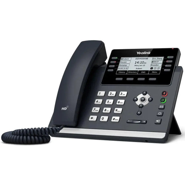 YEALINK T43U 12 Line IP phone, 3.7' 360x160 pixel Graphical LCD with backlight, Dual USB Ports, POE Support, Wall Mountable, ( T42S ) YEALINK