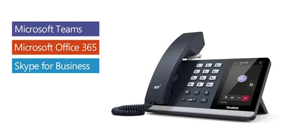 YEALINK T55A -Skype For Business Edition, IP Phone, 4.3' Screen, HD Voice, USB, Dual Gigabit,  (Power Adapter & Wall Mount Bracket Optional) YEALINK