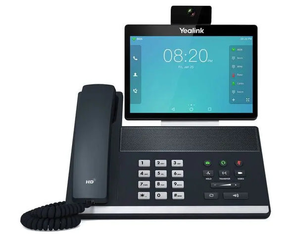 YEALINK TEAMS-VP59 16 Line IP Full-HD Video Phone, 8' 1280 x 800 colour touch screen, HD voice, Dual Gig Ports, Bluetooth, WiFi, USB, HDMI, YEALINK