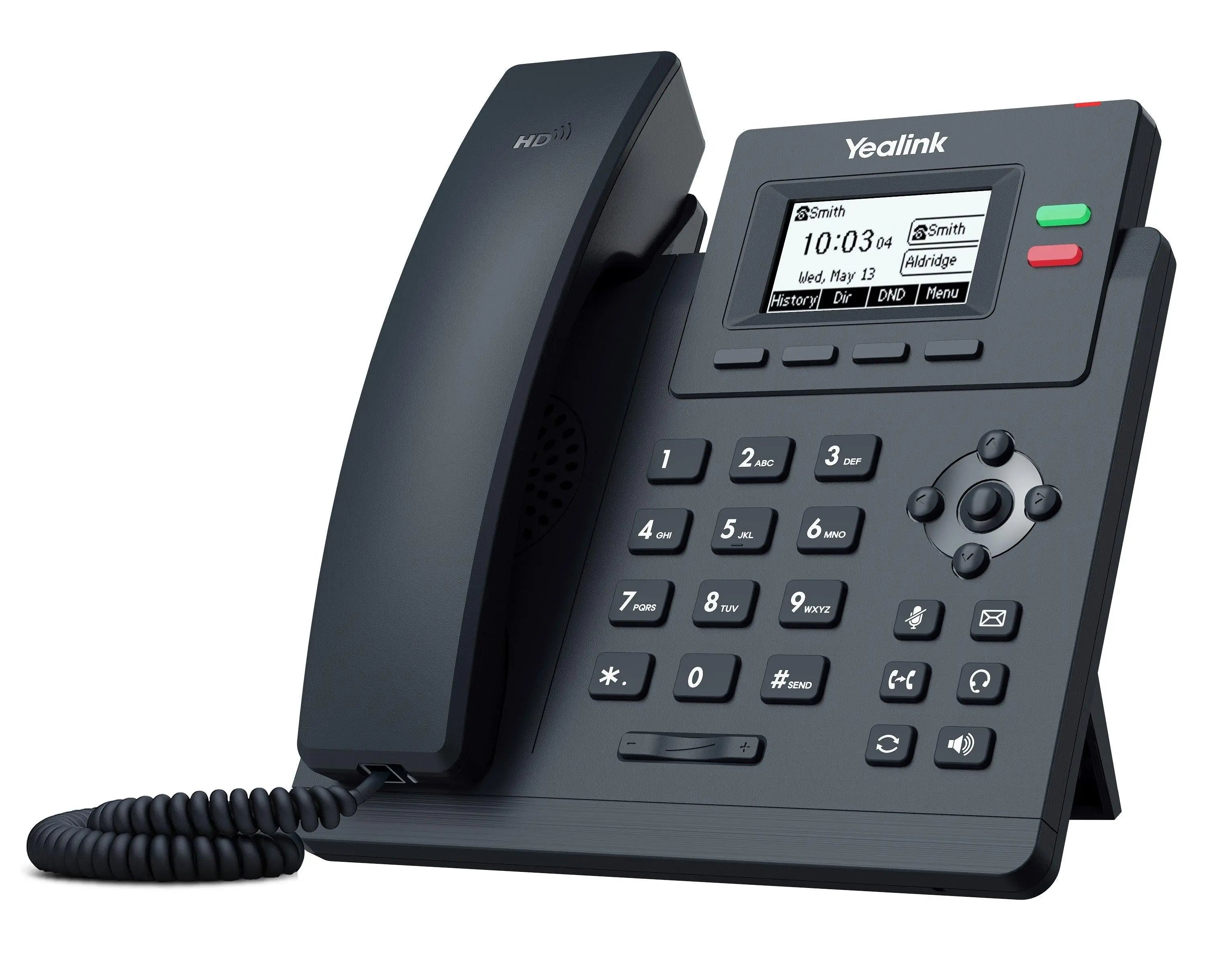 Yealink T31G 2 Line IP phone, 132x64 LCD, Dual Gigabit Ports, PoE. No Power Adapter included YEALINK