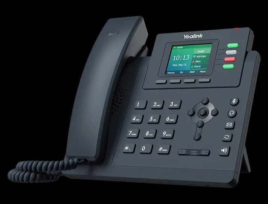 Yealink T33G 4 Line IP phone, 320x240 Colour Display, Dual Gigabit Ports, PoE. No Power Adapter included YEALINK