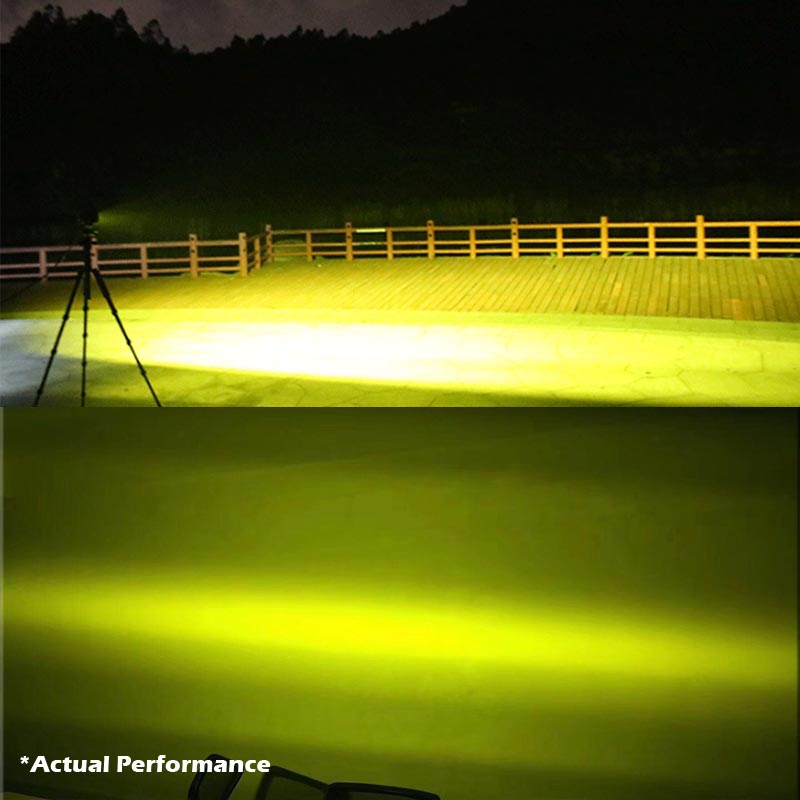 2x 5inch Flood LED Light Bar Offroad Boat Work Driving Fog Lamp Truck Yellow Deals499