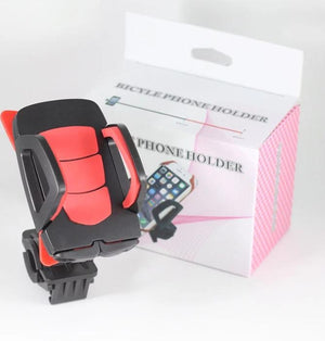 Rubber Phone Holder Handlebar Custom Phone Holder Mobilephone Holder For Bicycle Red Deals499