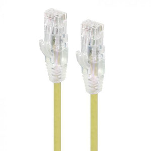 CAT6 28AWG YELLOW PATCH LEAD 0.5M SLIM Deals499