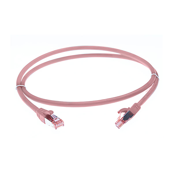 50m Cat 6A S/FTP LSZH Ethernet Network Cable. Pink Deals499