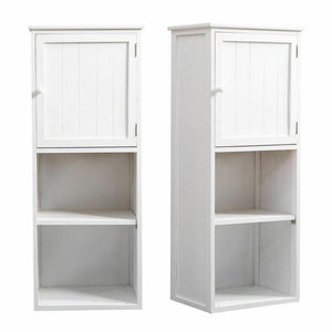 Levede 2 in 1 Bathroom Tallboy Furniture Toilet Storage Cabinet Laundry Cupboard Deals499
