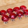 16 Pcs Red Crystal Knobs Diamond 30mm Diameter Door Cabinet Handle Deals499