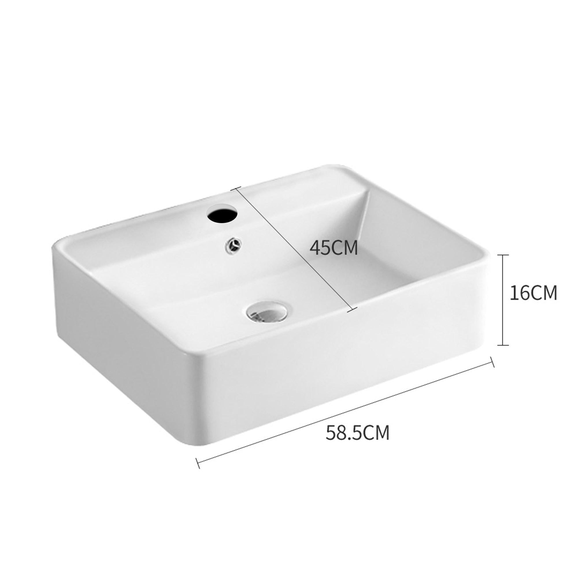 Ceramic Basin Bathroom Wash Counter Top Hand Wash Bowl Sink Vanity Above Basins Deals499