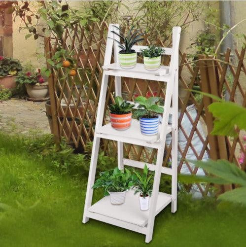 Levede 3 Tier Ladder Shelf Stand Storage Book Shelves Shelving Display Rack Deals499