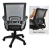 2 x Ergonomic Mesh Computer Home Office Desk Midback Task Black Adjustable Chair Deals499