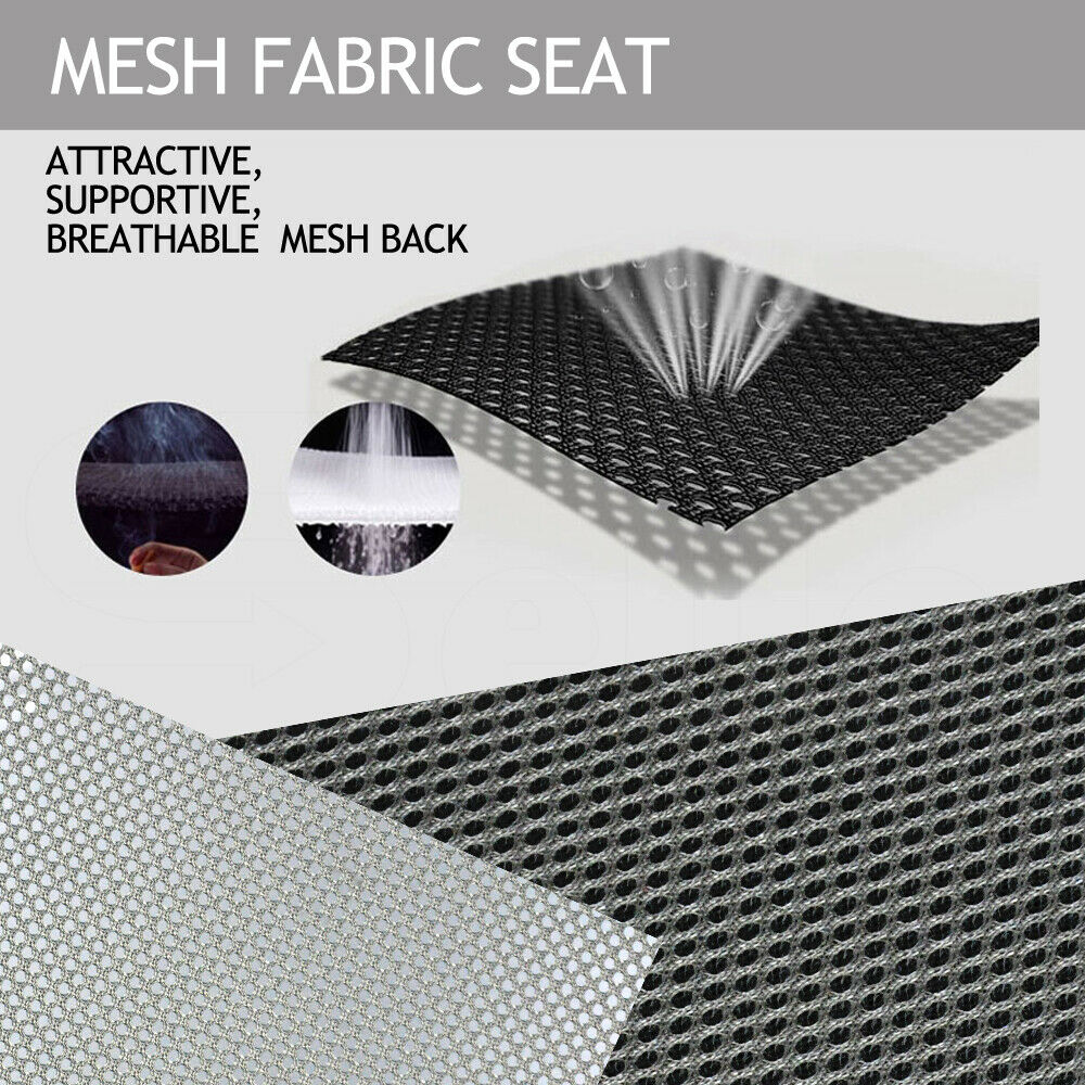 2 x Ergonomic Mesh Computer Home Office Desk Midback Task Black Adjustable Chair Deals499