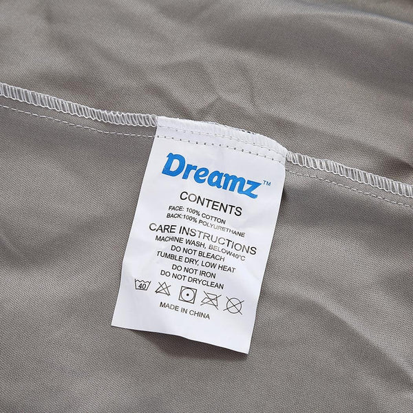 DreamZ Mattress Protector Fitted Sheet Cover Waterproof Cotton Fibre King Deals499