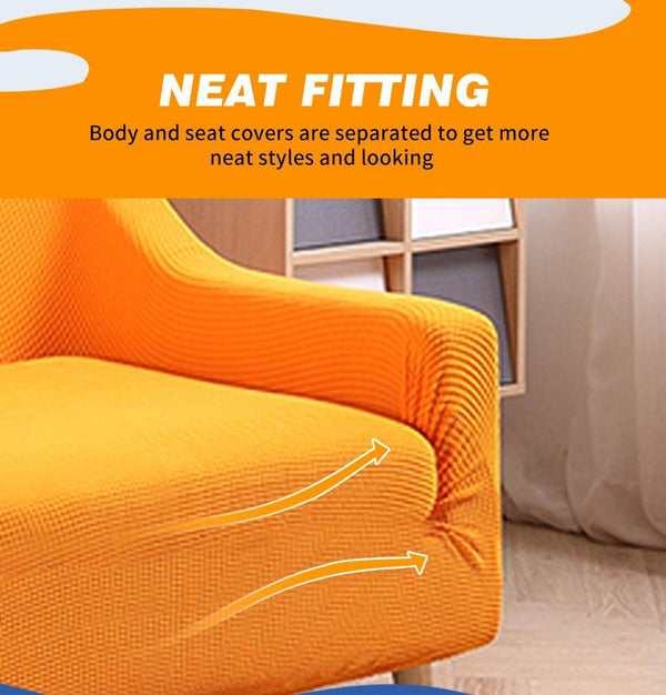 DreamZ Couch Stretch Sofa Lounge Cover Protector Slipcover 2 Seater Orange Deals499