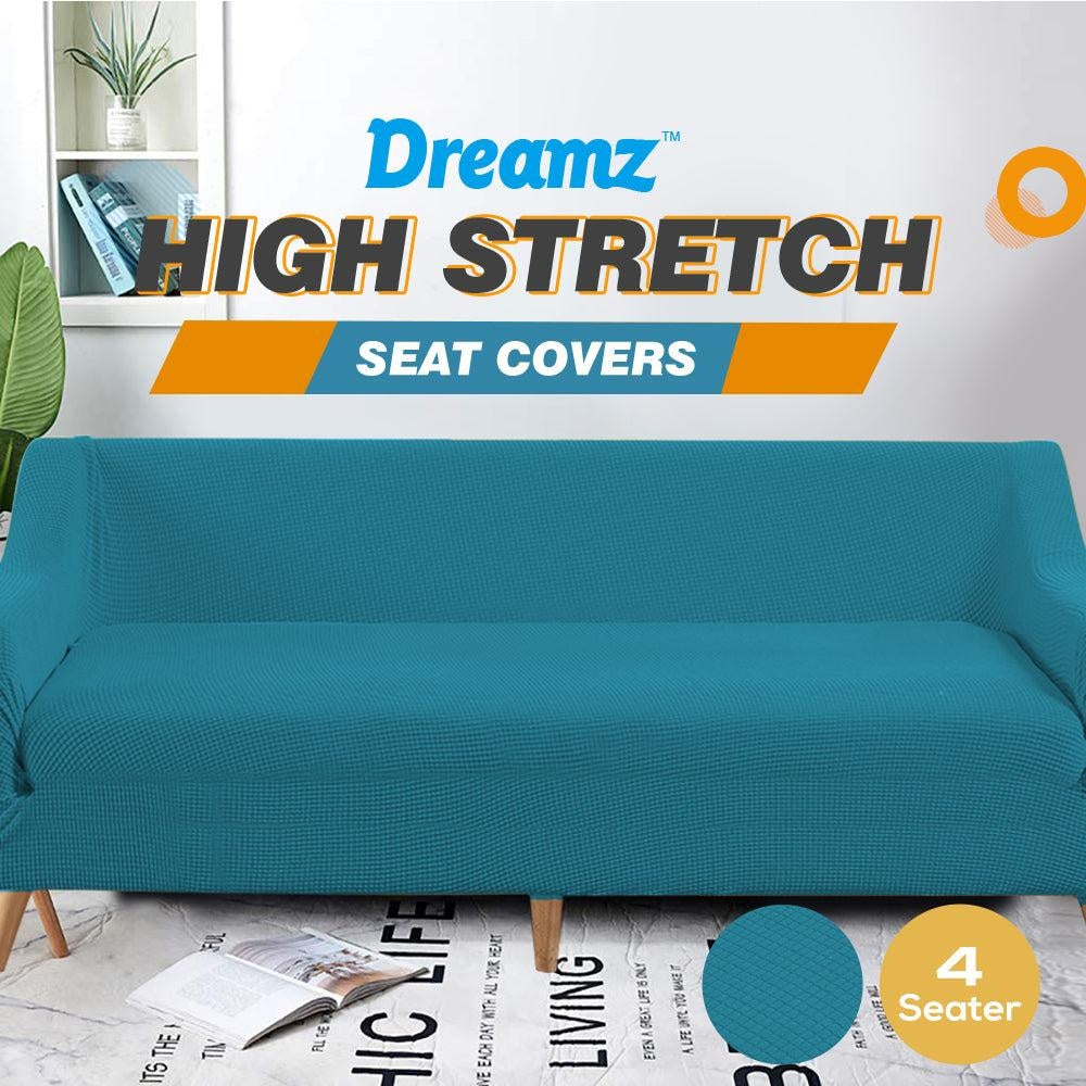 DreamZ Couch Stretch Sofa Lounge Cover Protector Slipcover 4 Seater Green Deals499